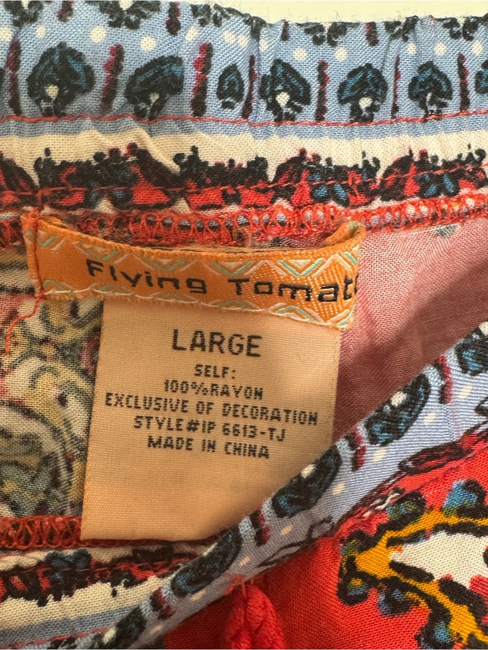 Anthropologie Flying Tomato Paisley Print Palazzo Wide - Picture 5 of 5